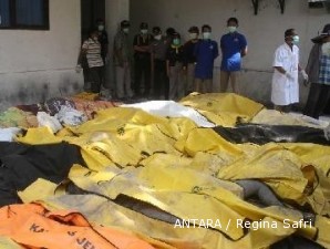 Korban tewas letusan Merapi Jumat lalu 76 orang