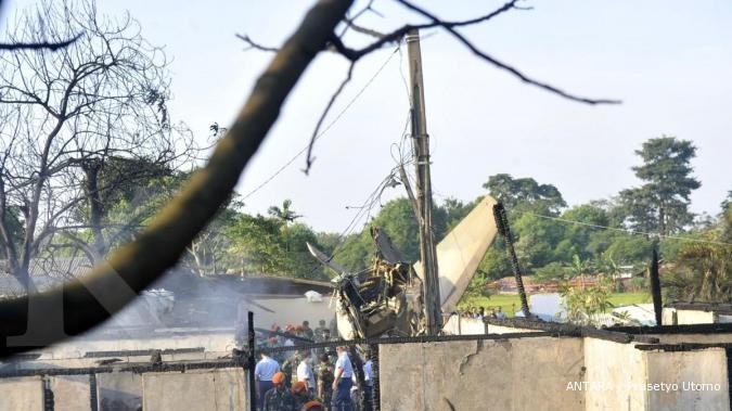 Korban kecelakaan Fokker dibawa ke daerah asal