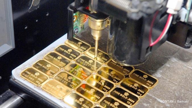 Rally harga emas mendorong aksi jual investor