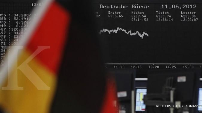 Jerman setujui dana bailout, bursa Eropa meriah
