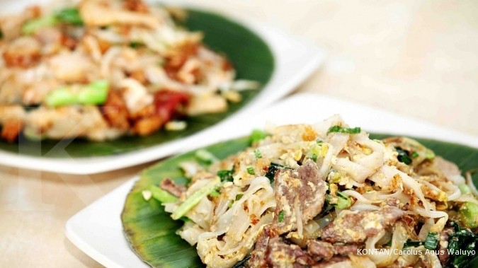 Sedapnya kwetiau berbalur udang cincang Sedapnya kwetiau berbalur udang cincang