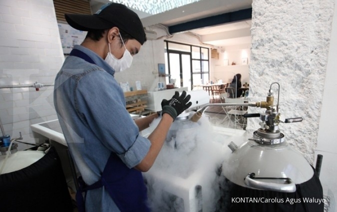 Memikat Calon Pembeli Es Krim Dengan Asap Nitrogen