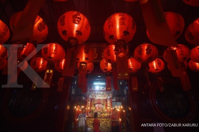 Klenteng Solo Lepas Burung Pipit Sambut Imlek