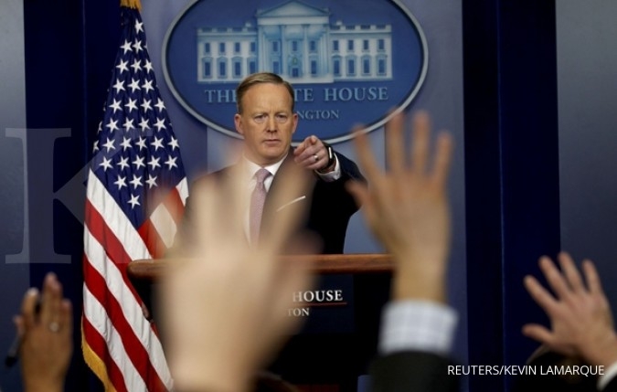 Trump ditinggalkan Juru bicara Gedung Putih Trump ditinggalkan Juru bicara Gedung Putih