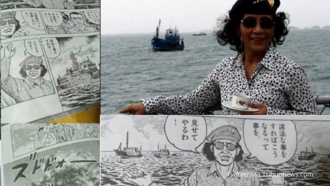 Karakter Menteri Susi muncul di komik Jepang Karakter Menteri Susi muncul di komik Jepang