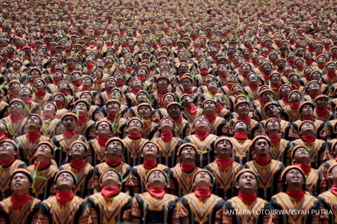 Rekor MURI, 12.262 orang menarikan Tari Saman Rekor MURI, 12.262 orang menarikan Tari Saman