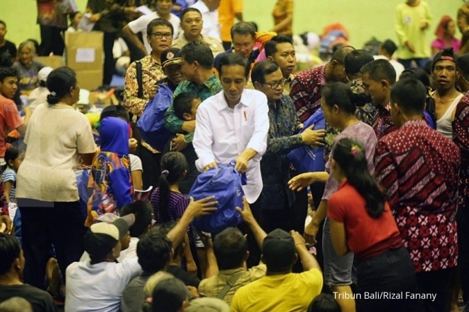 Jokowi perintahkan bantu korban Gunung Agung Jokowi perintahkan bantu korban Gunung Agung