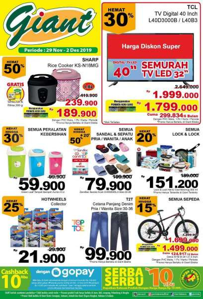Katalog Promo <a href='https://kaltim.tribunnews.com/tag/giant' title='Giant'>Giant</a> 29 Nov - 2 Des 2019