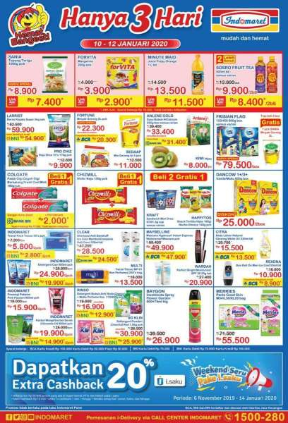 Promo Indomaret Hanya 3 Hari 10-12 Januari 2020
