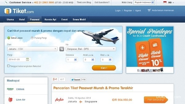 Ini Jurus Tiket Com Bersaing Di Bisnis E Commerce