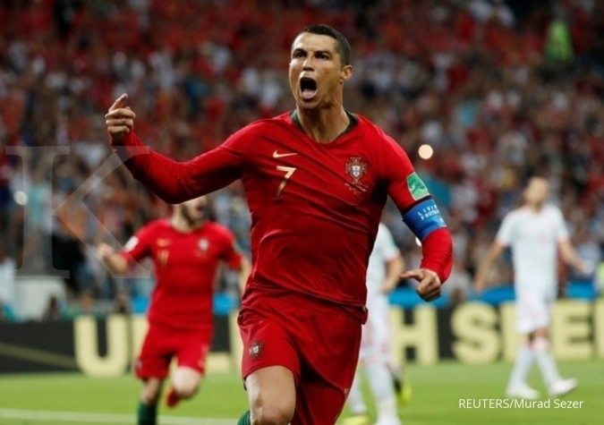 Pertandingan Portugal melawan Spanyol pada Piala Dunia Rusia 2018