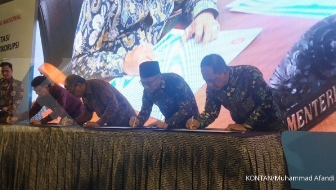 KPK bersama 4 Kementerian tanda tangani komitmen 