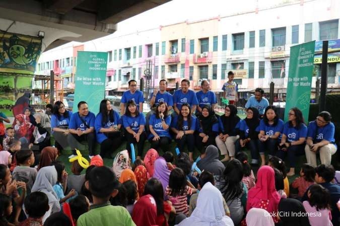 Citi Indonesia Bersama 30 Citi Volunteers Mengajak Anak-anak Jalanan untuk Peduli Terhadap Sampah dan Lingkungan