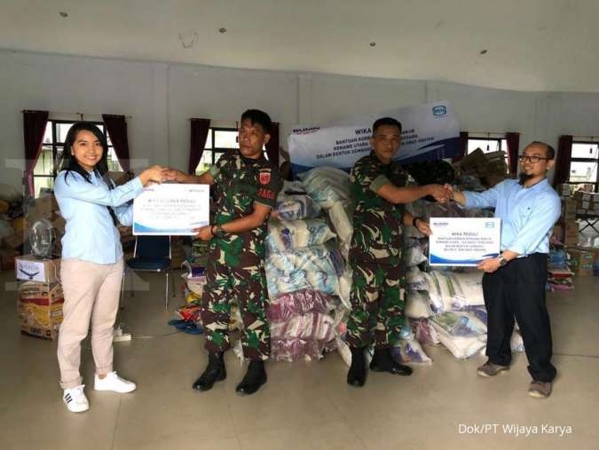WIKA Salurkan Bantuan untuk Bencana Banjir di Kabupaten Konawe Utara, Sulawesi Tenggara