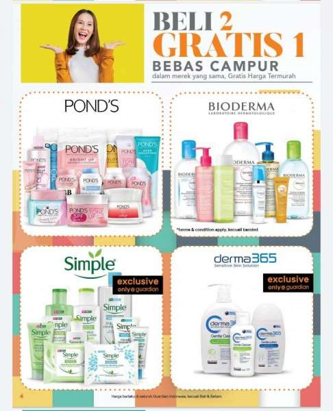 Promo Guardian beli 2 gratis 1