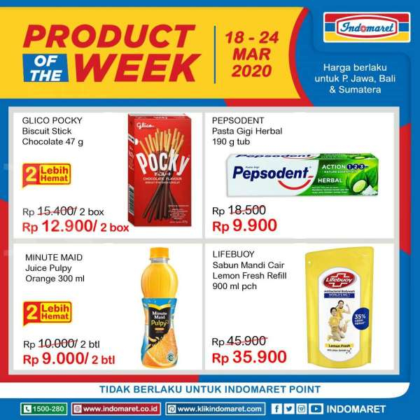 Promo Indomaret Product of The Week 18-24 Maret 2020
