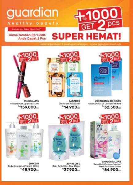 Promo guardian 19 maret 2020