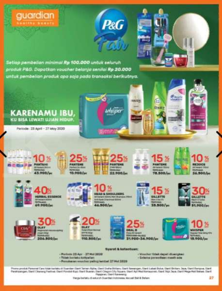 Promo guardian 23 april