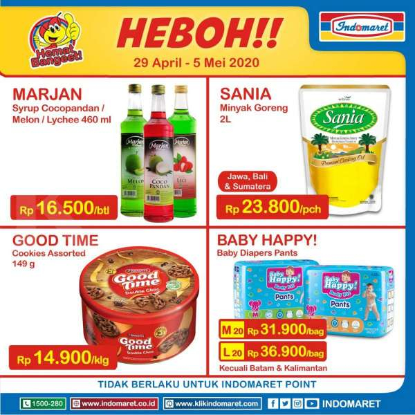 Promo Indomaret Harga Heboh 29 April-5 Mei April 2020