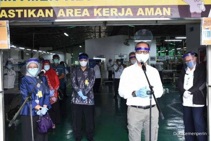 Patuhi Protokol Kesehatan, Menperin Dukung Panasonic Indonesia Tetap Produktif
