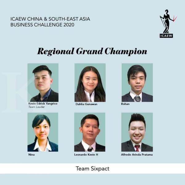 Tim Sixpact dari Trisakti School of Management Menang ICAEW China and South-East Asia Virtual Business Challenge 2020