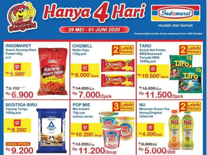 Promo Indomaret Hanya 4 Hari 29 Mei-1 Juni 2020