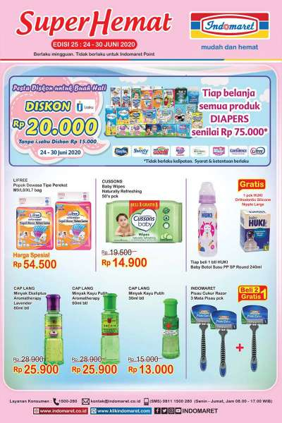 Promo <a href='https://kaltim.tribunnews.com/tag/indomaret' title='Indomaret'>Indomaret</a> Terbaru, 24-30 Juni 2020