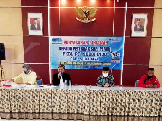 Sucofindo Bangkitkan Ekonomi UKM Peternak Sapi Pasuruan di Masa Pandemi
