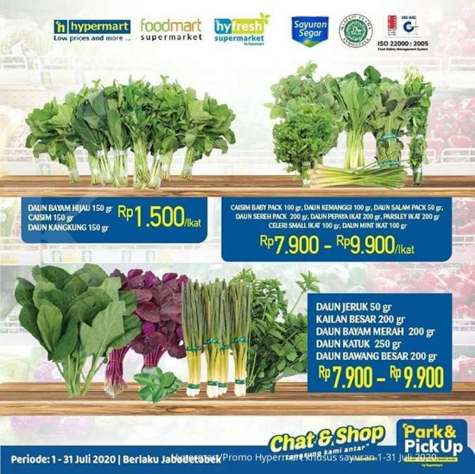 Promo sayuran di Hypermart