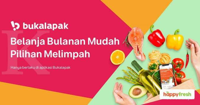 Happyfresh Hadir di Bukalapak, Belanja Kebutuhan Sehari-hari di Era Pandemik Jadi Makin Nyaman dan Aman