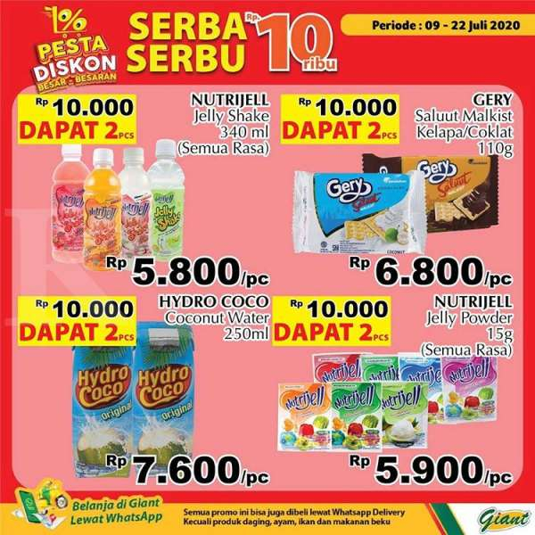Promo Giant Serba Serbu periode 9-22 Juli 2020