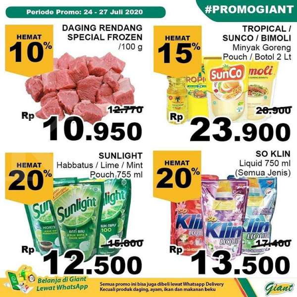 Promo JSM Giant 24 - 27 Juli 2020 