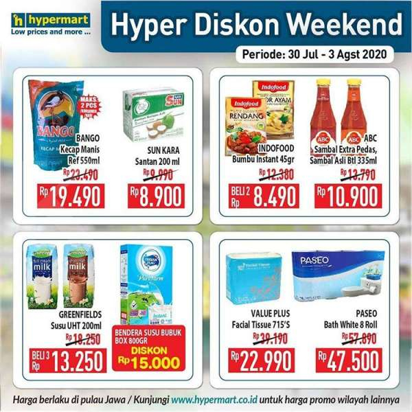Promo JSM Hypermart 30 Juli – 3 Agustus 2020 