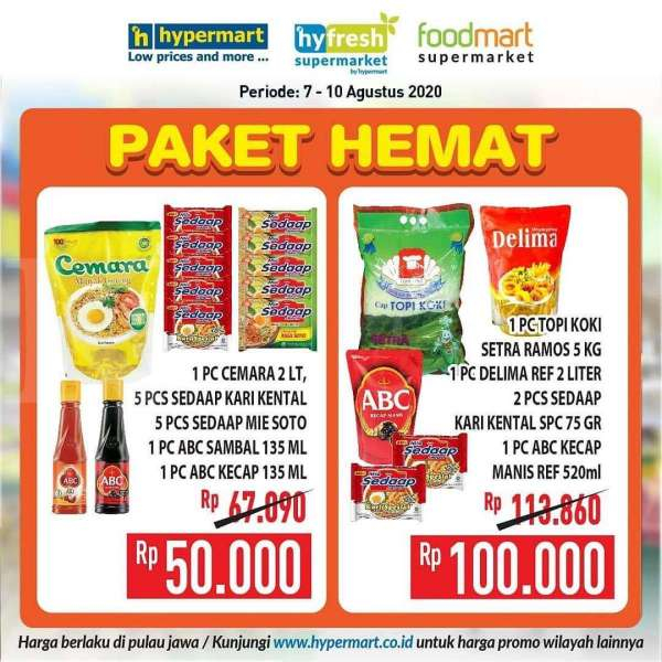 Promo JSM <a href='https://pontianak.tribunnews.com/tag/hypermart' title='Hypermart'>Hypermart</a> 7 - 10 Agustus 2020