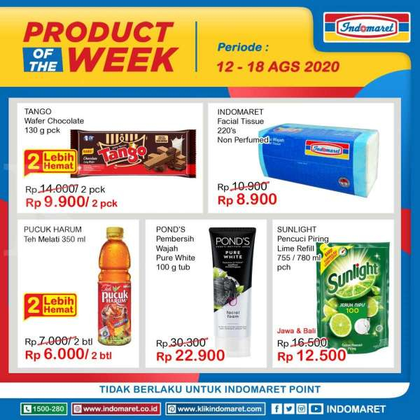Promo Indomaret Product of The Week 12 Agustus-18 Agustus 2020