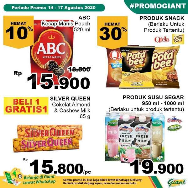 Promo JSM Giant 14 – 17 Agustus 2020