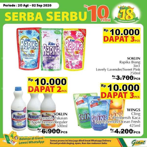 Promo Giant 20 Agustus – 2 September 2020
