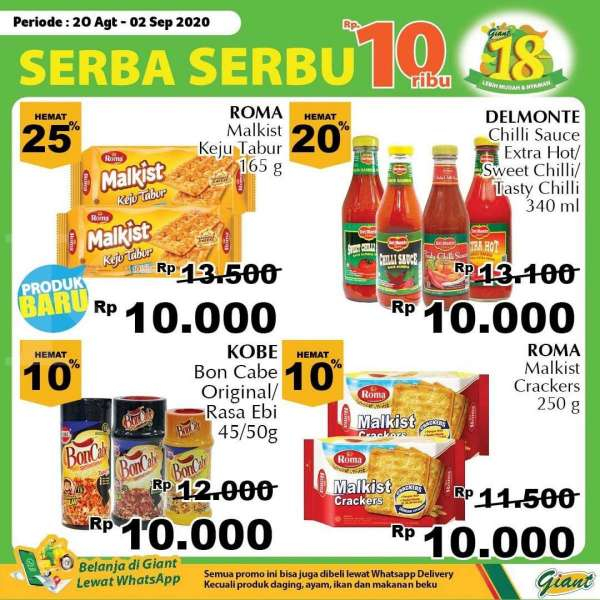 Promo Giant 20 Agustus – 2 September 2020