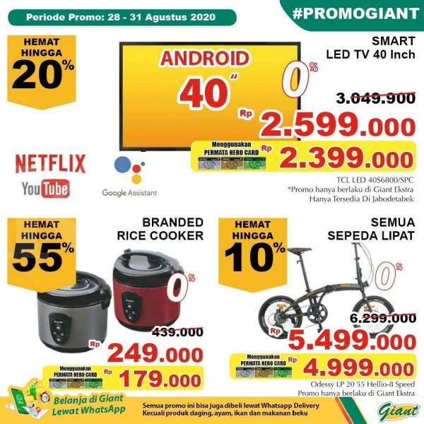 Promo JSM Giant 28 - 31 Agustus 2020