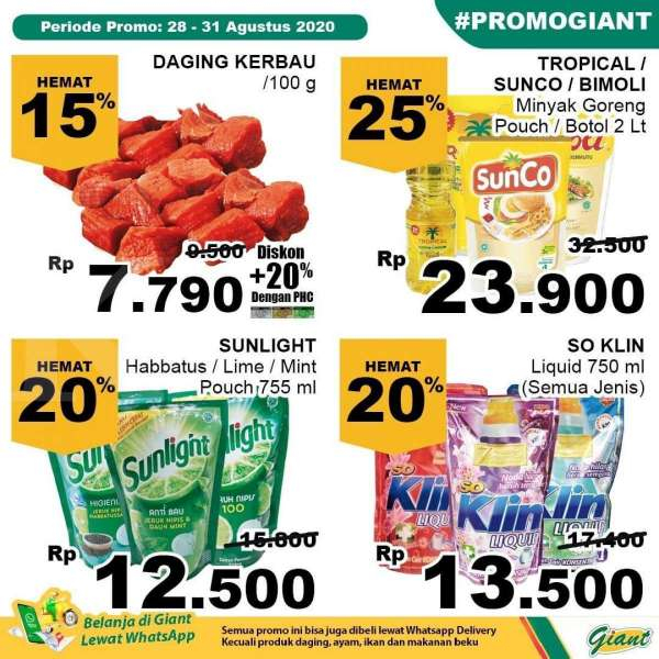 Promo JSM Giant 28 - 31 Agustus 2020