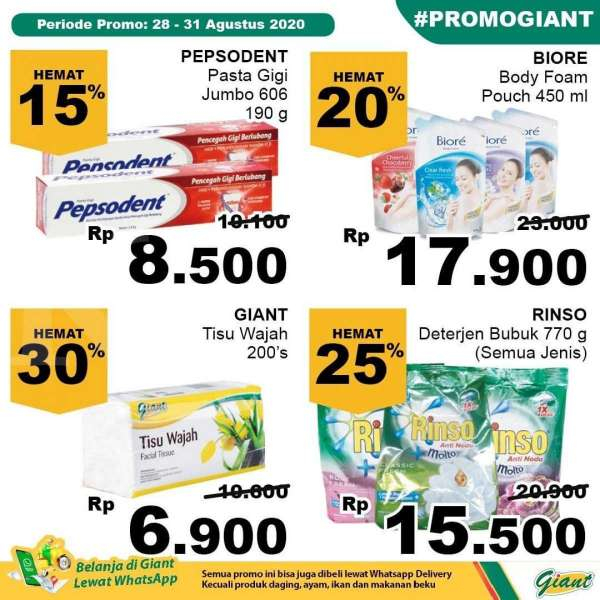 Promo JSM Giant 28 - 31 Agustus 2020