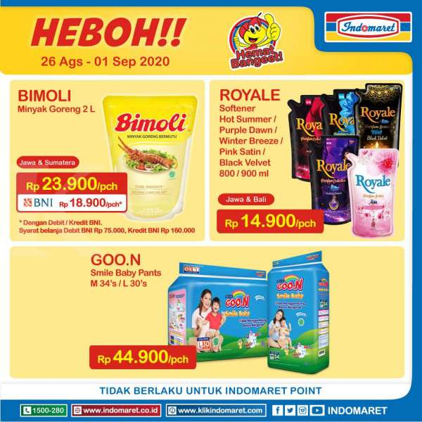 Promo Indomaret Harga Heboh 26 Agustus -1 September 2020