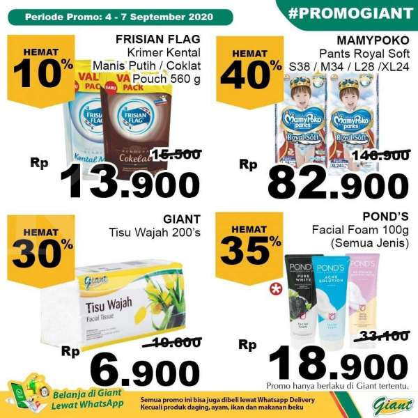 Promo JSM Giant 4-7 September 2020