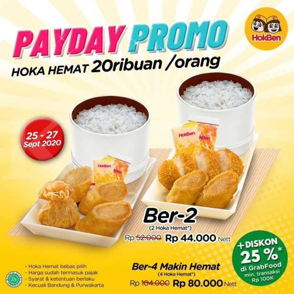 Promo HokBen periode 25-27 September 2020