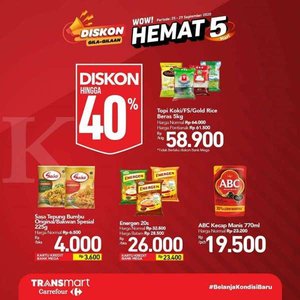 Promo Transmart Carrefour 25-29 September 2020