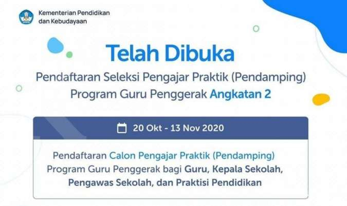 Pendamping Guru Penggerak Angkatan 2 Sudah Dibuka Ini Persyaratannya