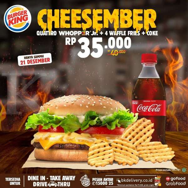 Promo <a href='https://pontianak.tribunnews.com/tag/burger-king' title='Burger King'>Burger King</a> 15-21 Desember 2020 