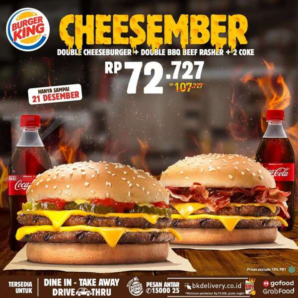 Promo <a href='https://pontianak.tribunnews.com/tag/burger-king' title='Burger King'>Burger King</a> 15-21 Desember 2020 
