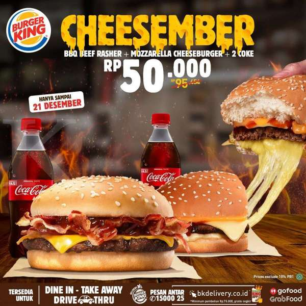 Promo <a href='https://pontianak.tribunnews.com/tag/burger-king' title='Burger King'>Burger King</a> 15-21 Desember 2020 