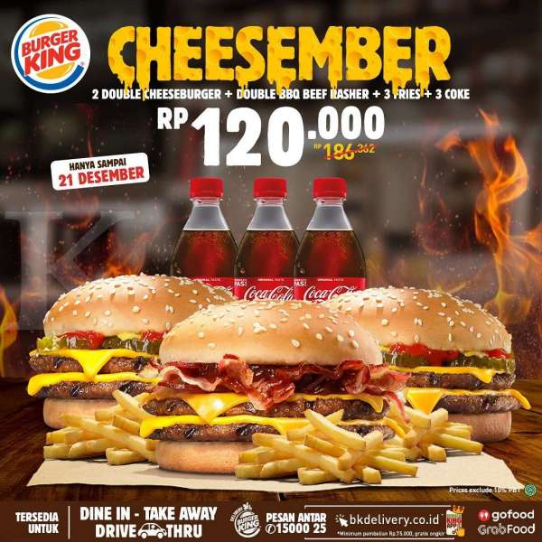 Promo <a href='https://pontianak.tribunnews.com/tag/burger-king' title='Burger King'>Burger King</a> 15-21 Desember 2020 